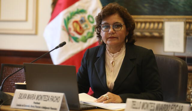 Silvia Monteza, de Acción Popular, se convirtió en segunda vicepresidenta del Parlamento tras renuncia de Digna Calle. Foto: Congreso