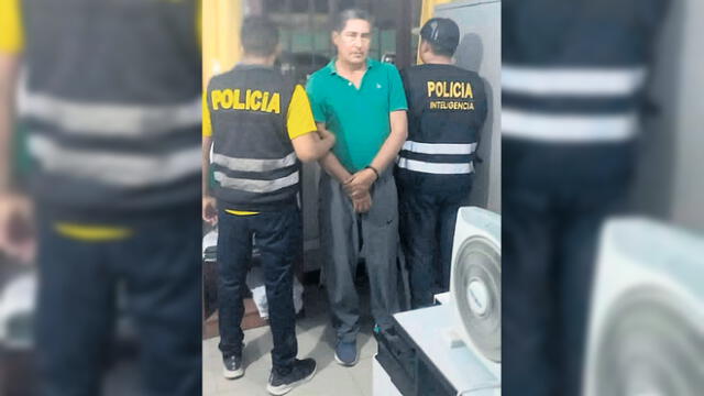Juan Alvarado Cornelio al instante de ser detenido. Foto: difusión