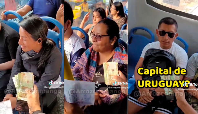Miles quedaron sorprendidos al escuchar las respuestas de los pasajeros del bus. Foto: composición LR/TikTok