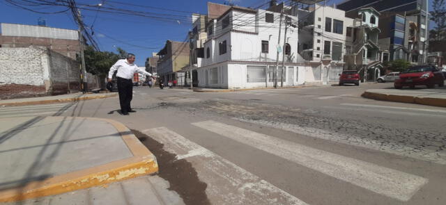 Cuadras 8 y 9 de la calle La Florida tienen una precaria estructura de pavimento, pese haber sido recién reconstruidas.  Foto: La República