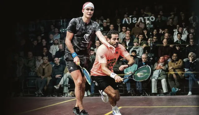 Histórico. Elías, quien entrena en el extranjero, se mantuvo en la élite del squash a sus 26 años. Foto: difusión