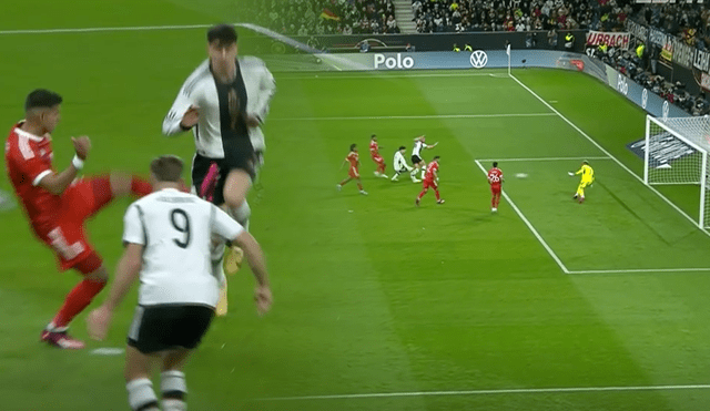 Alemania no perdonó el error del central y abrió el marcador antes de los 15 minutos. Foto: composición LR/StarPlus | Video: Movistar Deportes