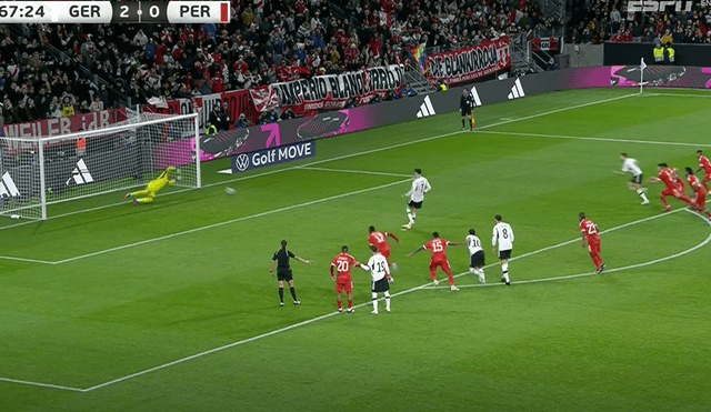 La jueza decidió anular el penal de Kai Havertz luego de que pegara en el palo. Foto: captura StarPlus