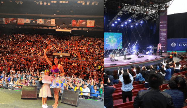 Yarita Lizeth en su primer concierto en el Luna Park de Argentina. Foto: Difusión.