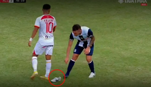 Pablo Lavandeira ingresó en lugar de Christian Cueva. Foto: captura de Liga 1 Max. Video: Liga 1 Max