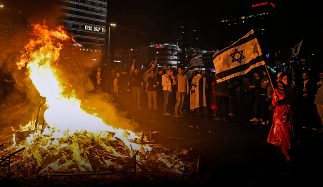 En Israel hay protestas cada semana por una reforma judicial impulsada por el primer ministro. Foto: AFP