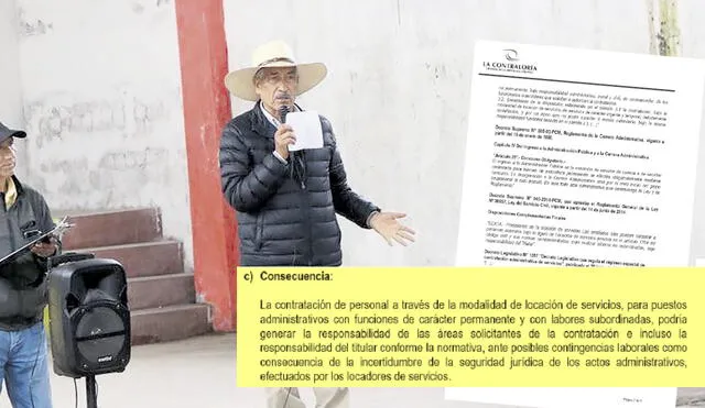 Alcalde. Manuel Vera Paredes afirmó no conocer sobre contrataciones en subgerencias de la comuna que dirige. Foto: La República
