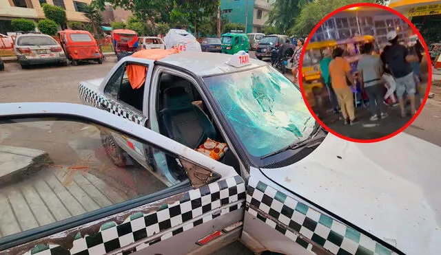 El taxista se encontraba manejando en estado de ebriedad. Foto: composición LR/ Vanessa Sandoval / URPI-LR