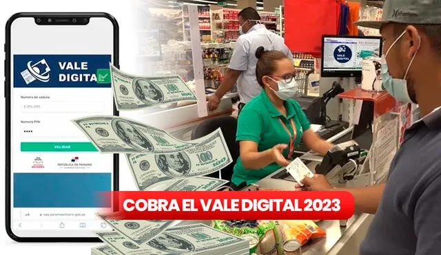 El pago del Vale Digital se ha extendido hasta abril del 2023. Foto: Telemetro/ Eco Tv Panamá/ Composición LR