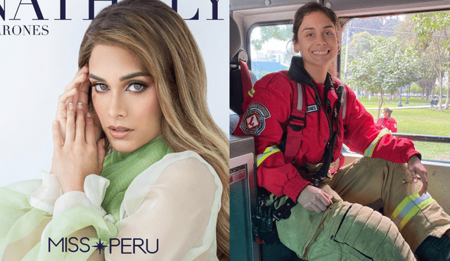 Nathaly Terrones es médico cirujano, bombero voluntario y modelo de profesión. Foto: composición LR/Instagram