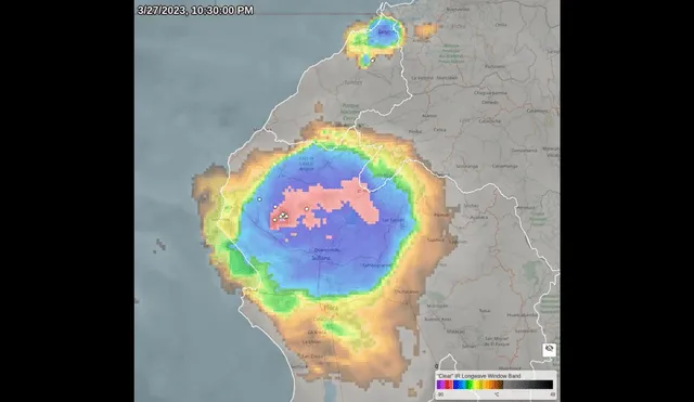 Senamhi reporta tormentas eléctricas en Piura y Tumbes. Foto: Twitter/Senamhi