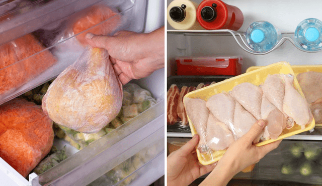 Saber conservar el pollo crudo en la refrigeradora es importante para evitar la proliferación de bacterias. Foto: composición LR/65ymas/La Vanguardia