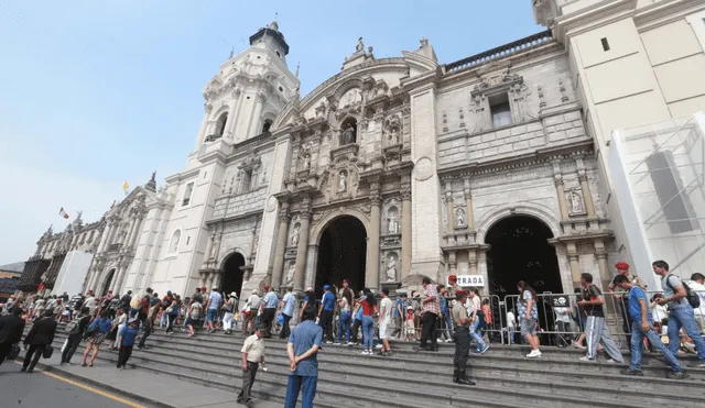 En el centro histórico de Lima se realizarán diversas procesiones del 1 al 9 de abril. Foto: Vidal Tarqui/Andina