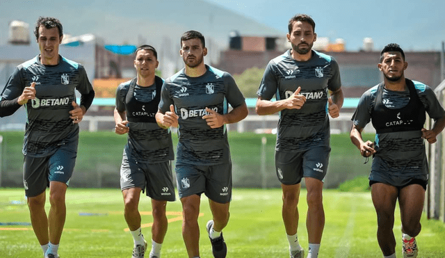 Jugadores entrenan para la Copa Libertadores 2023. Foto: FBC Melgar.