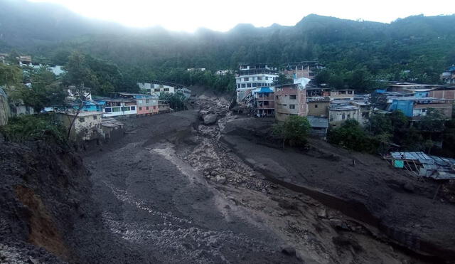 Graves daños y desaparecidos dejó deslizamiento en Huancabamba. Foto: Defensa Civil Canchaque