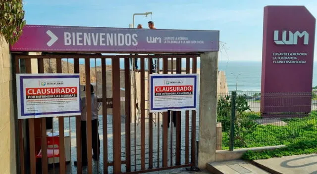 El LUM ha sido clausurado temporalmente por la Municipalidad de Miraflores. Foto: Difusión