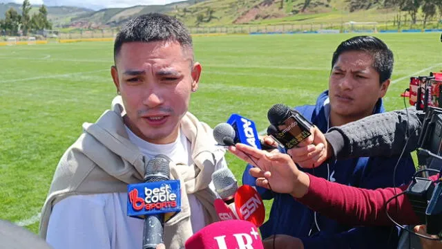 Jean Deza declara para la prensa en Cusco. Foto: Luis Álvarez/URPI-LR.