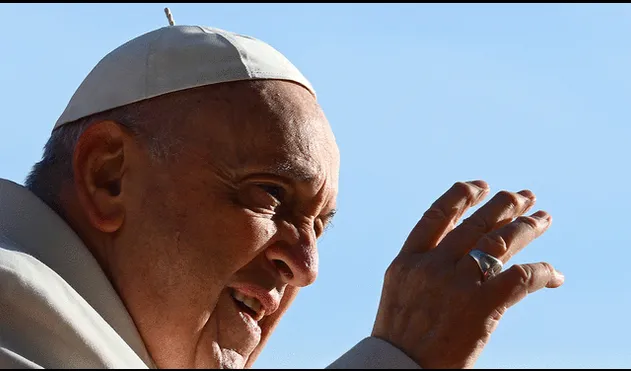 El papa Francisco, de 86 años, fue internado en un hospital romano por una infección respiratoria. Foto: AFP