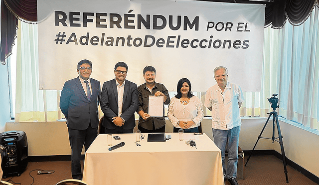 Propuesta. Organizaciones empezarán la tarea de recolectar firmas para el adelanto electoral. Foto: difusión