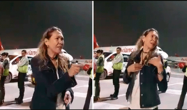 "Yo sí respeto a mi marido que es un militar (…). ¿Tú eres qué?", increpó entre risas. Foto: composición LR/@DenunciasAntio2/Twitter - Video: @DenunciasAntio2/Twitter