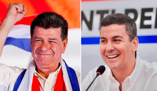 Efraín Alegre y Santiago Peña son los candidatos favoritos en diferentes segmentos, según sondeo. Foto: La Nación