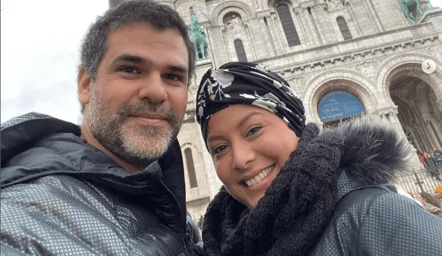 Natalia Salas envía mensaje de agradecimiento a su pareja luego de haber sido internada por pericarditis. Foto: Instagram/Sergio Coloma