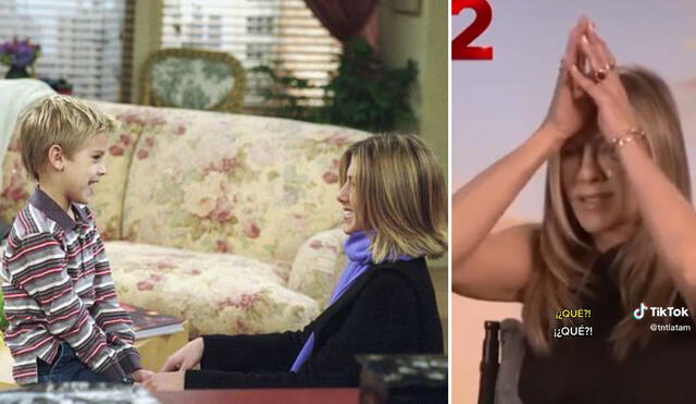 La reacción de Jennifer Aniston que se hizo viral en TikTok. Foto: composición LR/TNT Latam/Cosmopolitan - Video: TNT Latam/TikTok