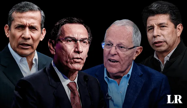 Ollanta Humala, Pedro Castillo, Pedro Pablo Kuczynski y Martín Vizcarra, entre otros, reciben pensión como expresidentes. Foto: composición de Alvaro Lozano/La República