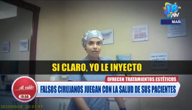 Falsos cirujanos ponen en riesgo la salud de pacientes por "tratamientos médicos". Foto: captura ATV Noticias - Video: Al estilo Juliana