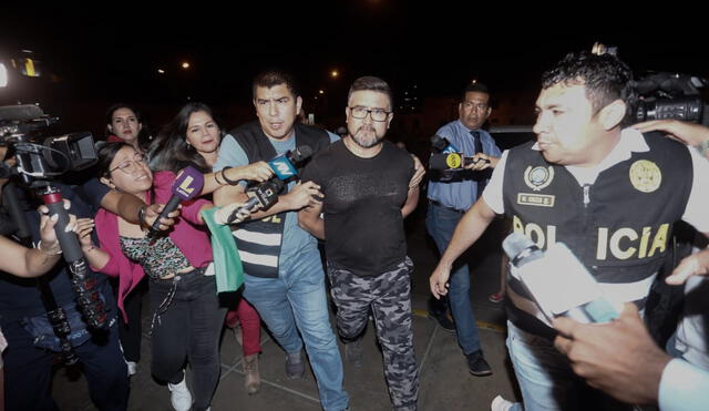 La PNP retuvo a Geiner Alvarado tras advertir su peligro de fuga. Foto: Marco Cotrina/La República