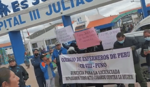 Decana nacional de Colegio de Enfermeros del Perú mostró su rechazo ante el hecho. Foto: captura de pantalla / WhatsApp. VIDEO: difusión