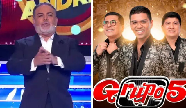 Andrés Hurtado felicitó al Grupo 5 por su aniversario. Foto: captura de Panamericana TV/difusión - Video: Panamericana TV