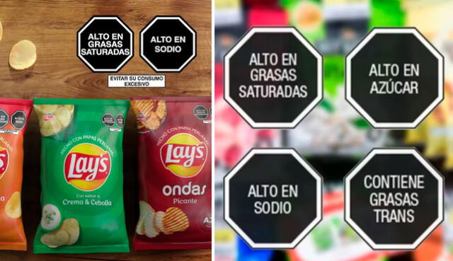 Proyecto prohibirá aparición de publicidad que contenga productos con octógonos en horario de protección al menor. Foto: Composición LR / Lays / Andina
