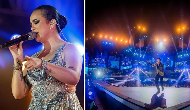 Daniela Darcourt sorprendió al público y agradeció por estar en un momento importante para el Grupo 5. Foto: Composición LR / Daniela Darcourt / Grupo 5 / Instagram