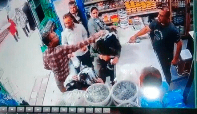 Las imágenes, muy compartidas en redes sociales en Irán, muestran a las dos clientas en el interior de una tienda. Foto y video: captura de video/NBC News