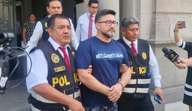 Geiner Alvarado permanece en la carceleta de la Fiscalía de la Nación. Foto: La República