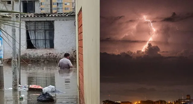 La tormenta eléctrica alarmó a la población de la zona urbana de Piura, Veintiséis de Octubre y Castilla. Foto: Composición Almendra Ruesta/Wilson Siancas/ La República La tormenta eléctrica alarmó a la población de la zona urbana de Piura, Veintiséis de Octubre y Castilla. Foto: Composición Almendra Ruesta/Wilson Siancas/ La República