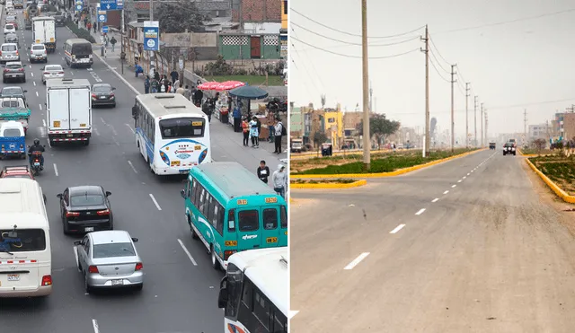 Conoce cómo luce la avenida más larga de Lima. Foto: composición LR / Andina