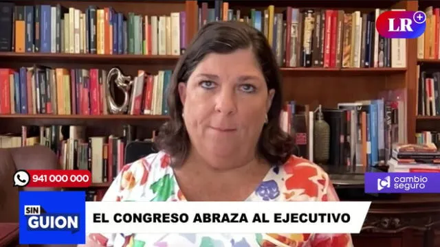 Rosa María Palacios habla sobre el rechazo de la admisión de la moción de vacancia contra Boluarte. Foto: captura de LR+ - Video: LR+
