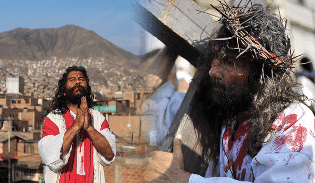 La cruz del 'Cristo Cholo' está bendecida por el papa Juan Pablo II. Foto: composición LR/ Aldair Mejía /Javier Quispe
