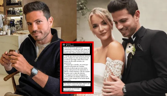 Expareja de Carolina Braedt dio algunos detalles del fin de su matrimonio con la empresaria peruana luego de casi 10 años de relación. Foto: captura Instagram