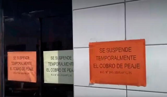 Suspensión temporal del cobro de peajes sorprende a conductores. Foto y video: Canal N