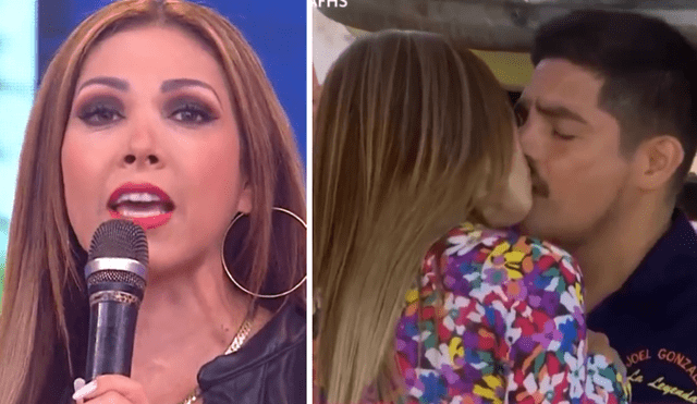 Lucecita se refirió a las escenas románticas que protagoniza con su colega Erick Elera. Foto: captura América TV - Video: América TV