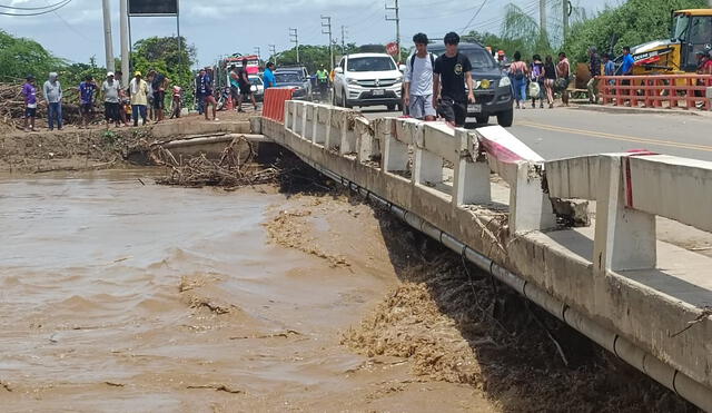 Río La Leche amenaza con desbordarse en Lambayeque. Foto: La República/cortesía