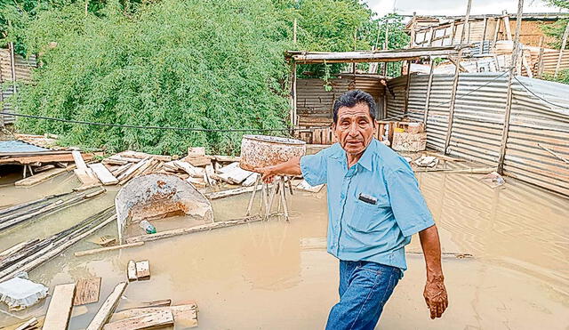 Desbordes. Hay lugares en Piura a donde la ayuda aún no llega. Lo mismo ocurre con las zonas rurales de Lambayeque. Foto: Germán Ato/La República