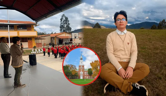 Emilio Daza terminó sus estudios escolares en 2021 en el COAR Amazonas. Foto: composición LR/Instagram/Emilio Daza/Expedia