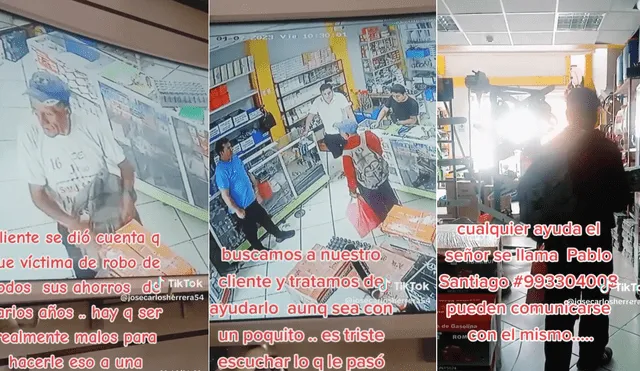 Adulto mayor fue víctima de la delincuencia en Huánuco. Foto: captura/@josecarlosherrera54/TikTok - Video: @josecarlosherrera54/TikTok