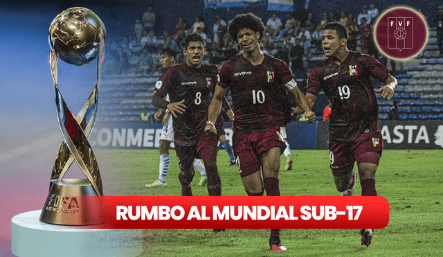 ¡El sueño del 'Pibe'! El equipo de Venezuela sub-17 necesita quedar entre los cuatro primeros lugares del hexagonal final para llegar al mundial de la categoría respectiva. Foto: composición LR/AFP/FVF/difusión