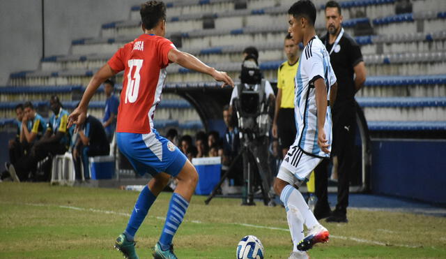 Paraguay abrió el marcador con un gol de pelota parada. Foto: Selección argentina