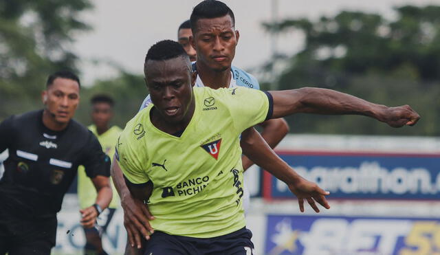LDU escaló hasta el segundo lugar del fútbol ecuatoriano. Foto: LDU